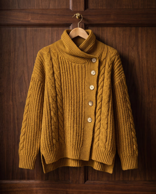 Leonora, cardigan su gruccia