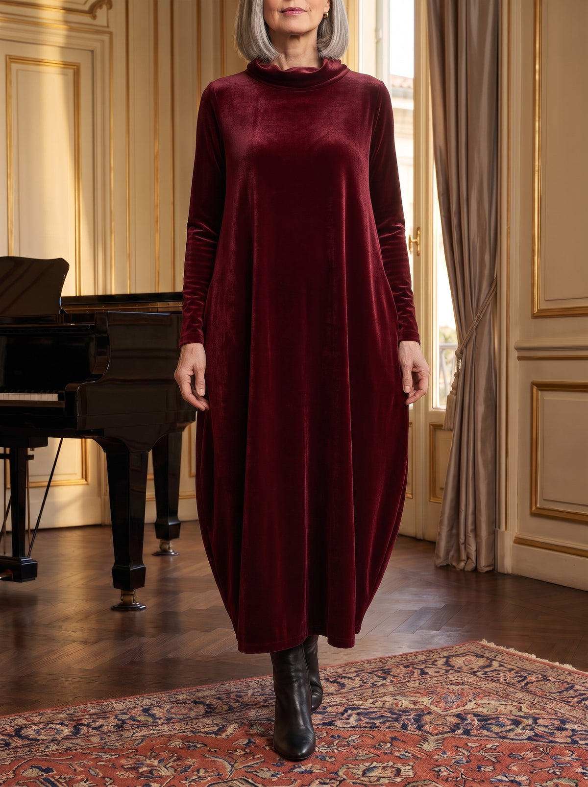 Lorella, abito rosso