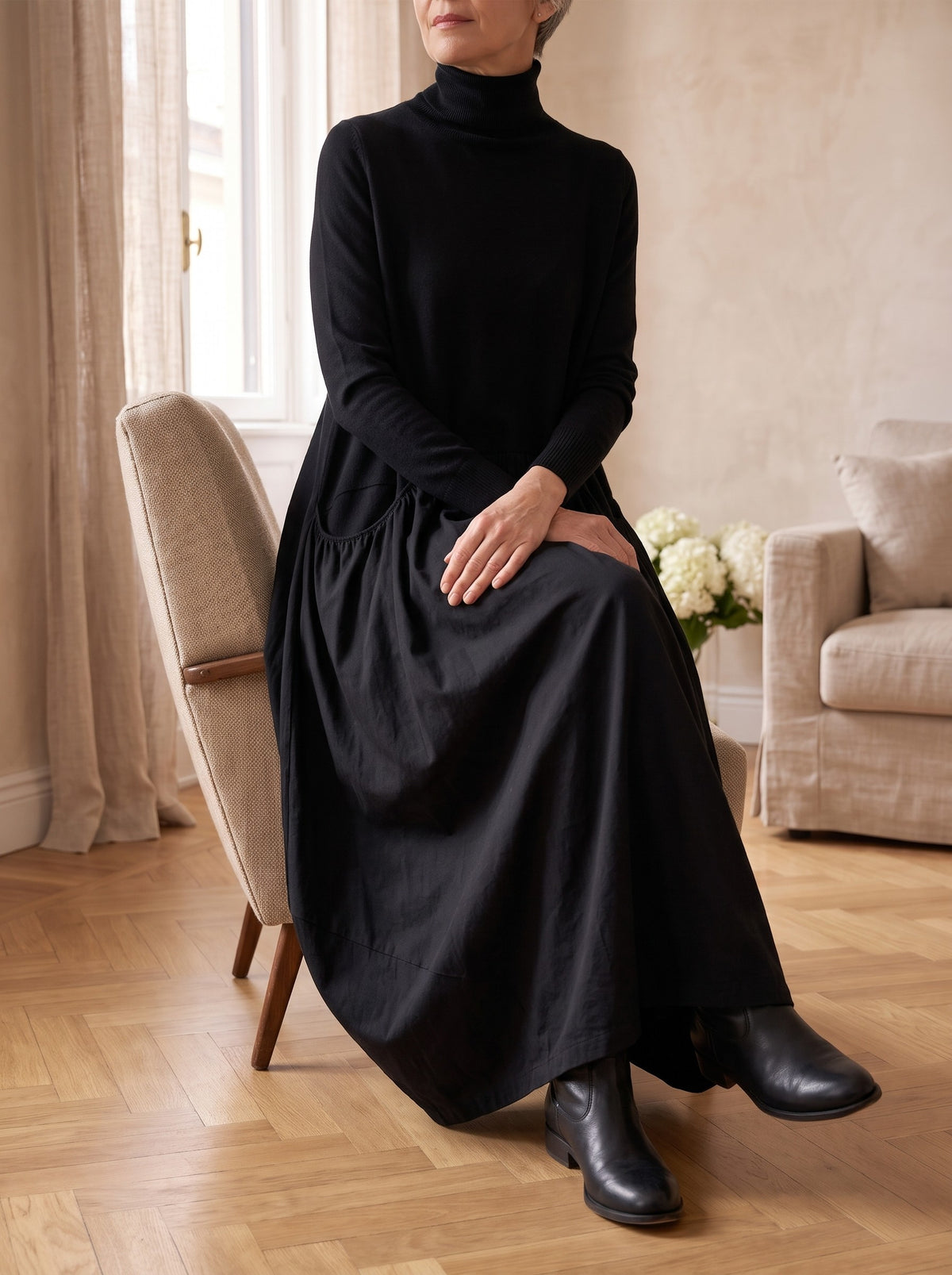 Allegra, abito nero