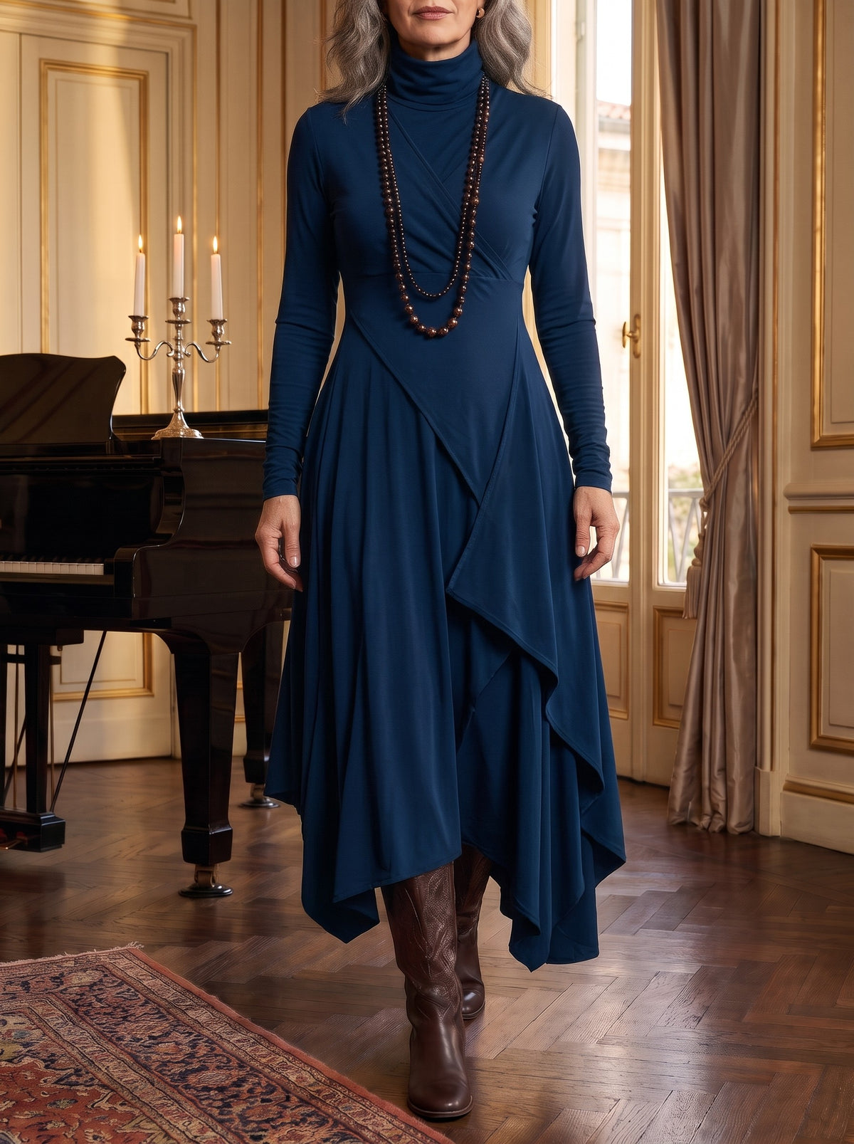Cecilia, abito blu navy
