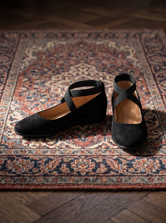Delfina, ballerine nere, il paio
