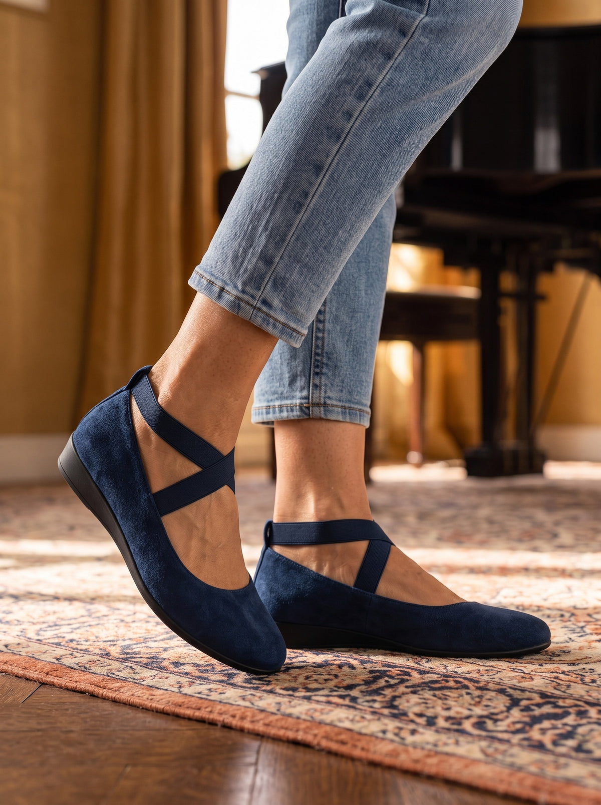 Delfina, ballerine blu