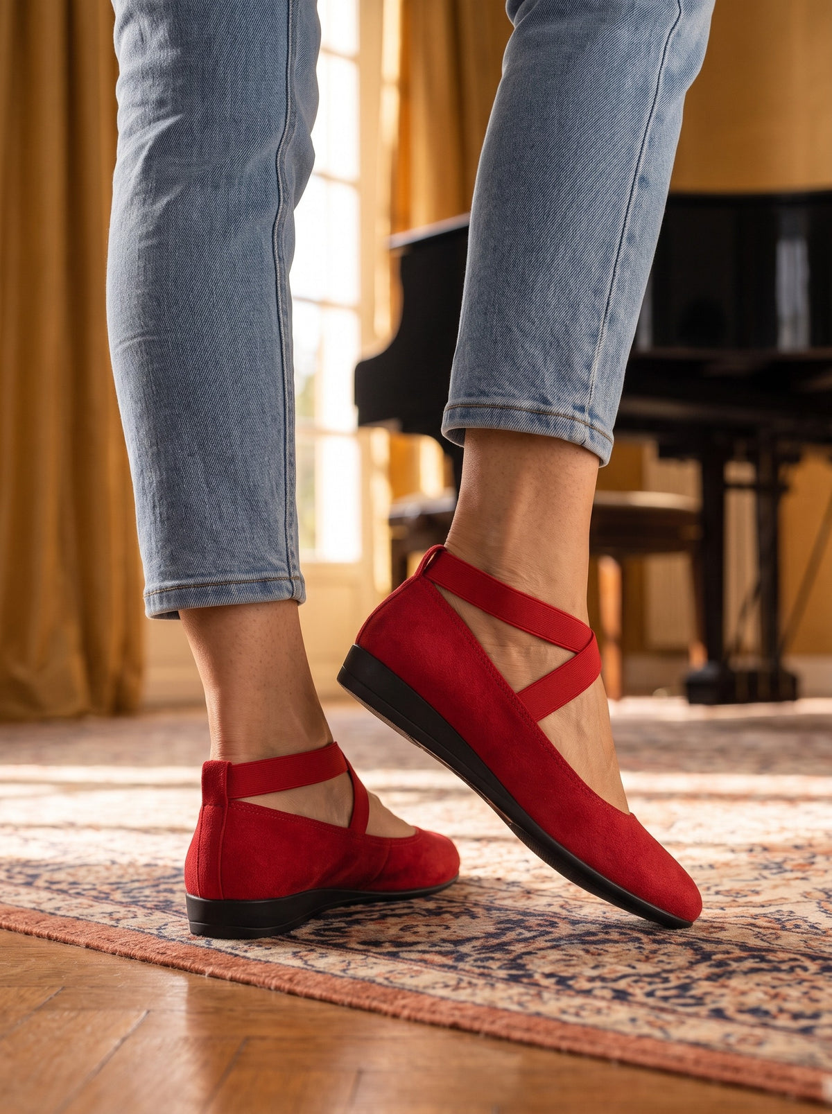 Delfina, ballerine rosso