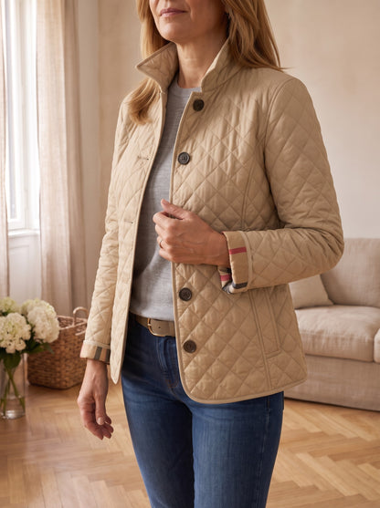 Gabriella, giacca trapuntata khaki