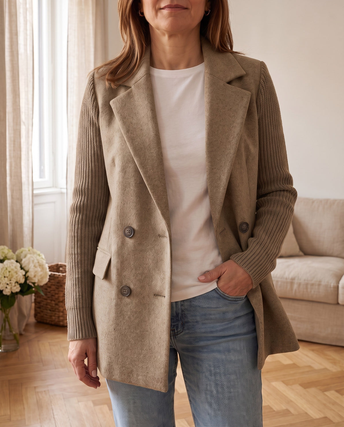 Lavinia, blazer kaki