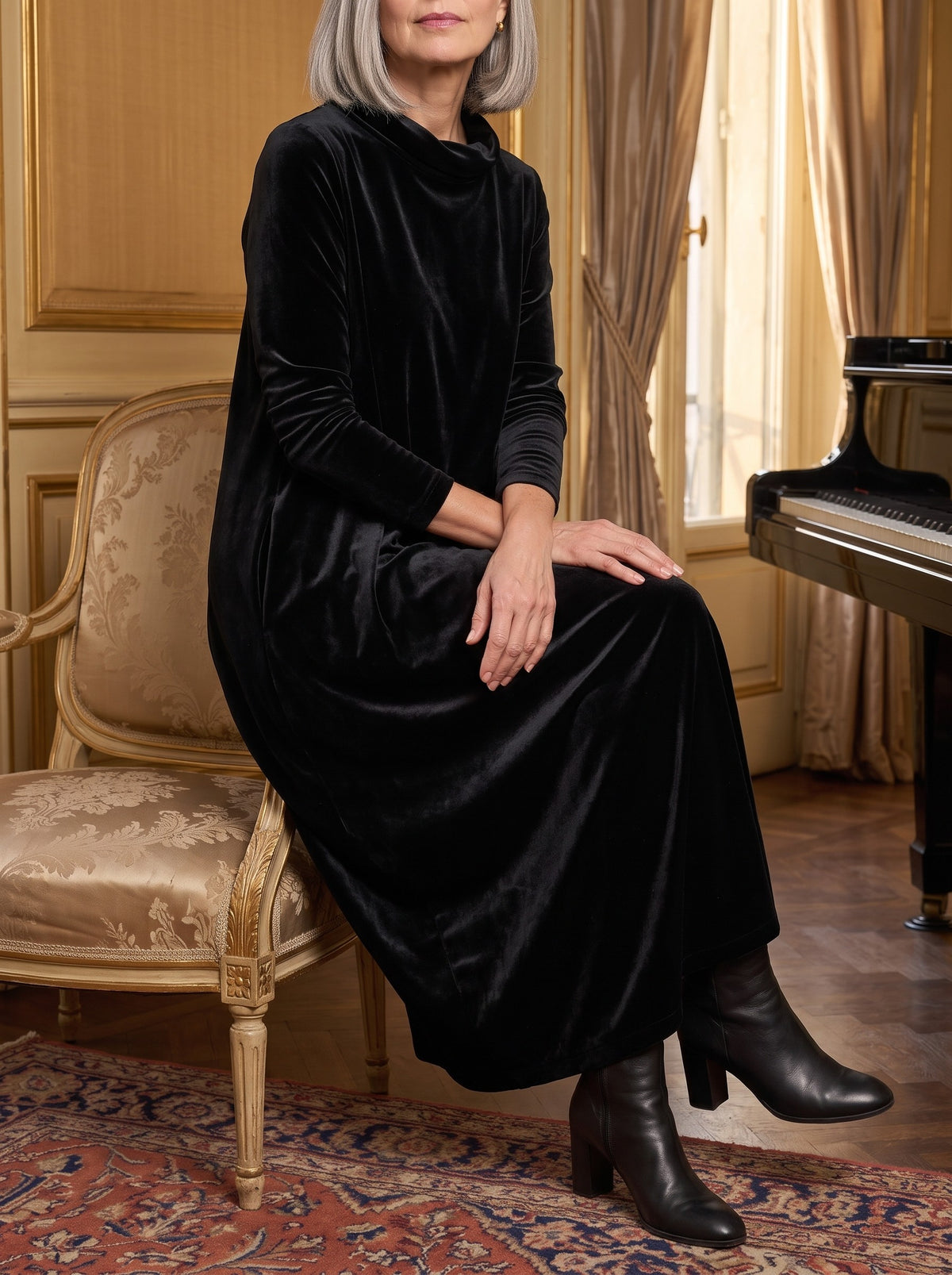 Lorella, abito nero