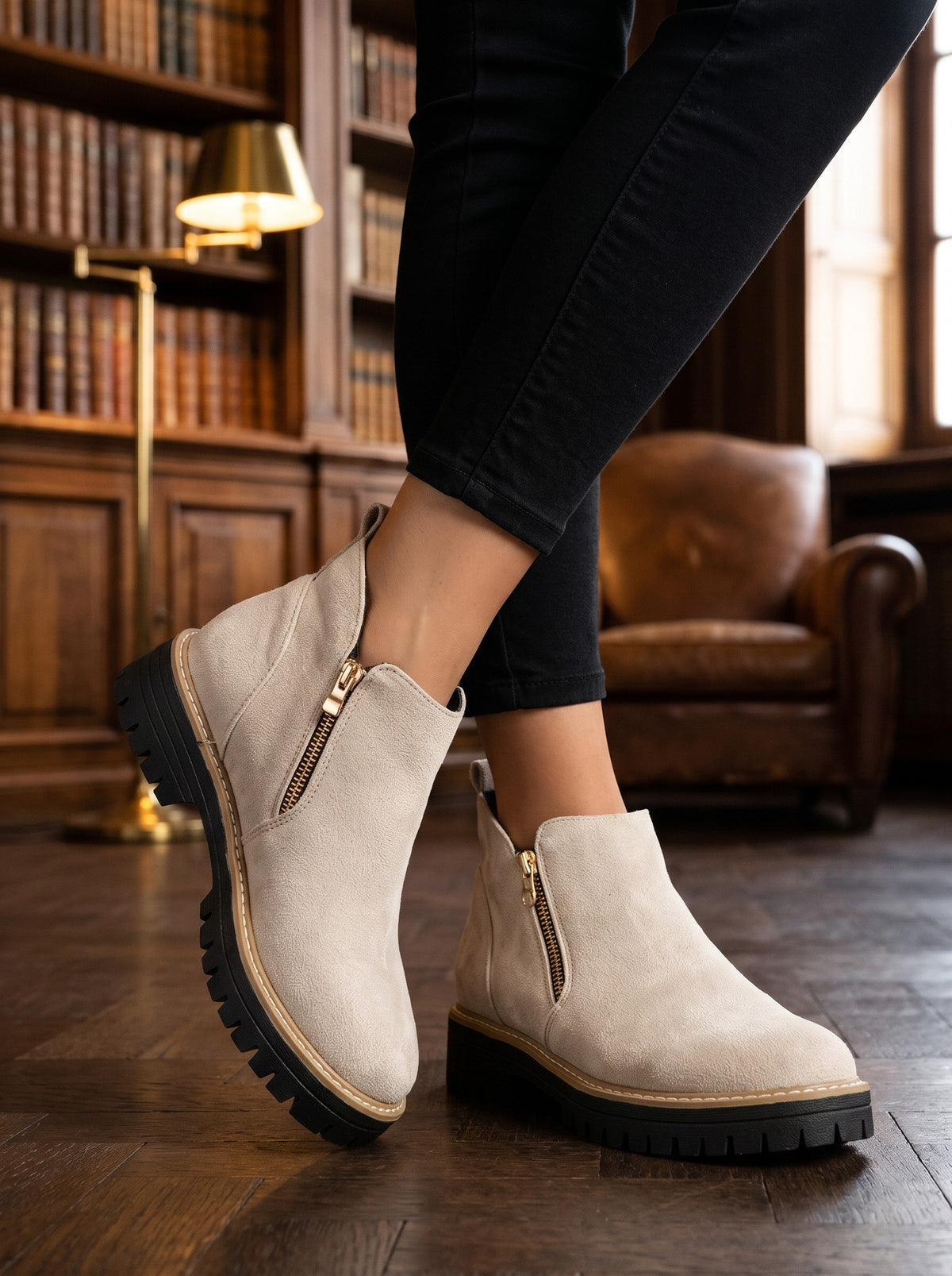 Penelope, stivaletti beige