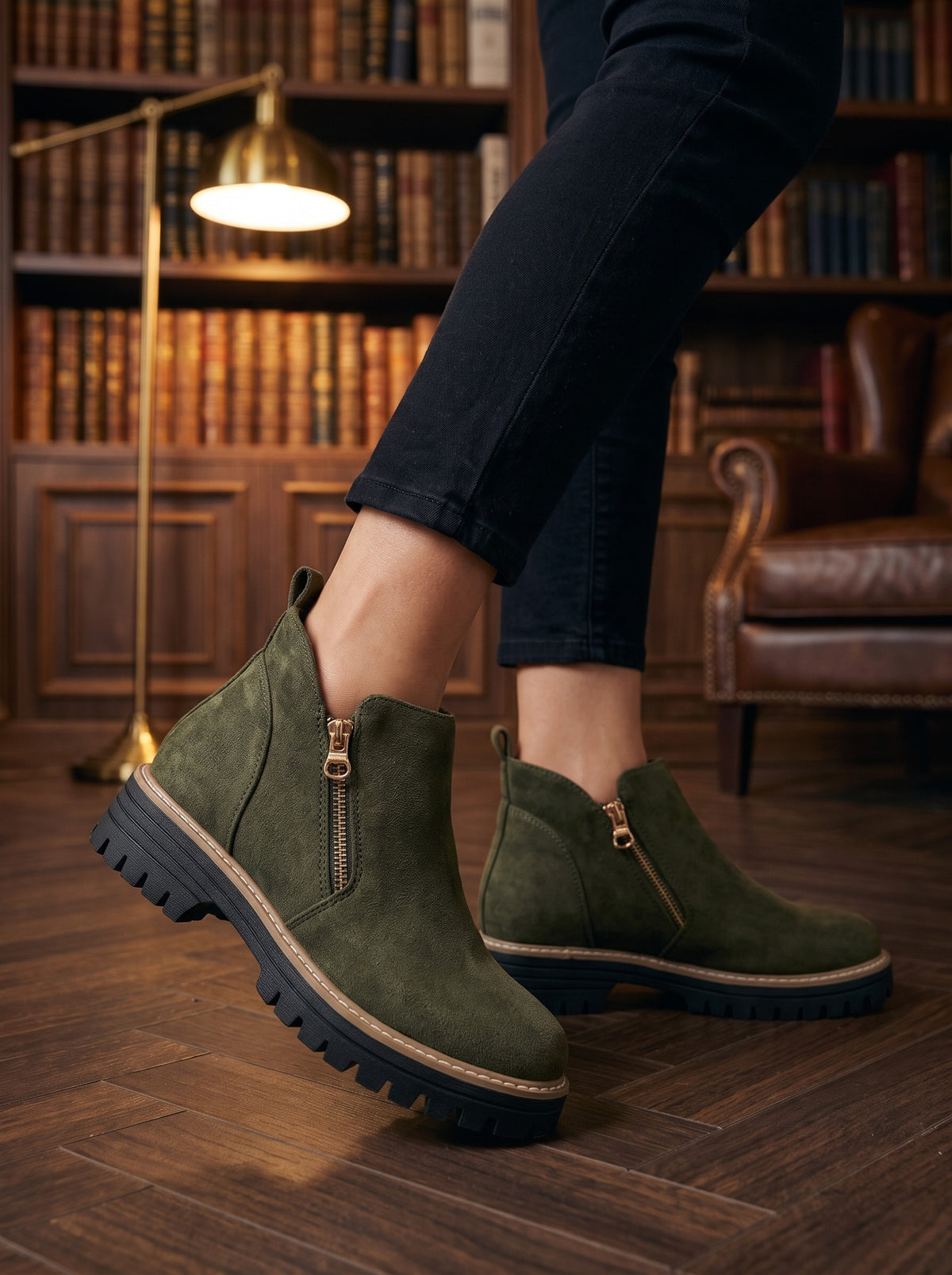 Penelope, stivaletti verde