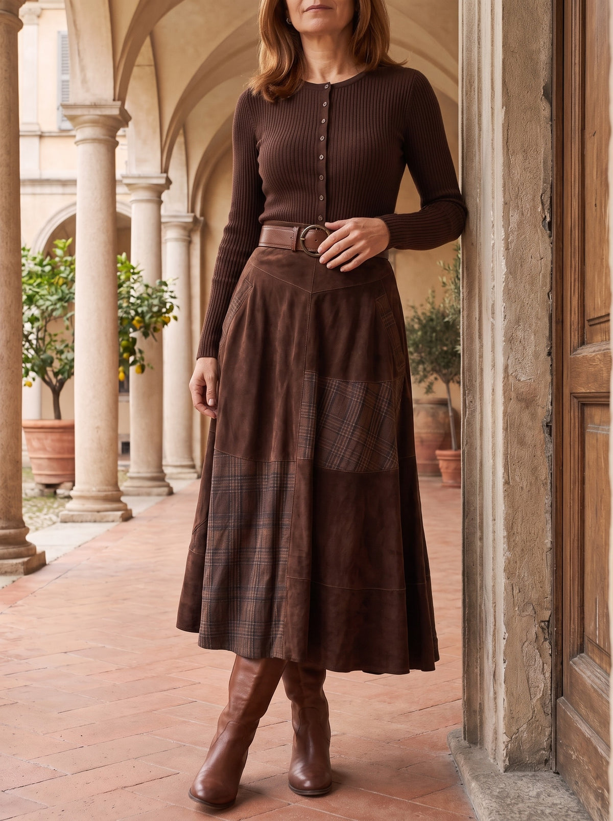 Rebecca, abito marrone