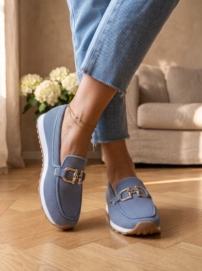 Silvia, mocassini blu