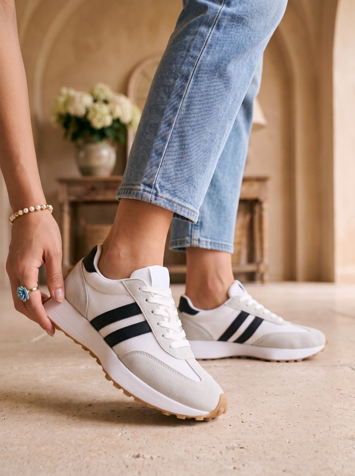 Tosca, sneakers bianco